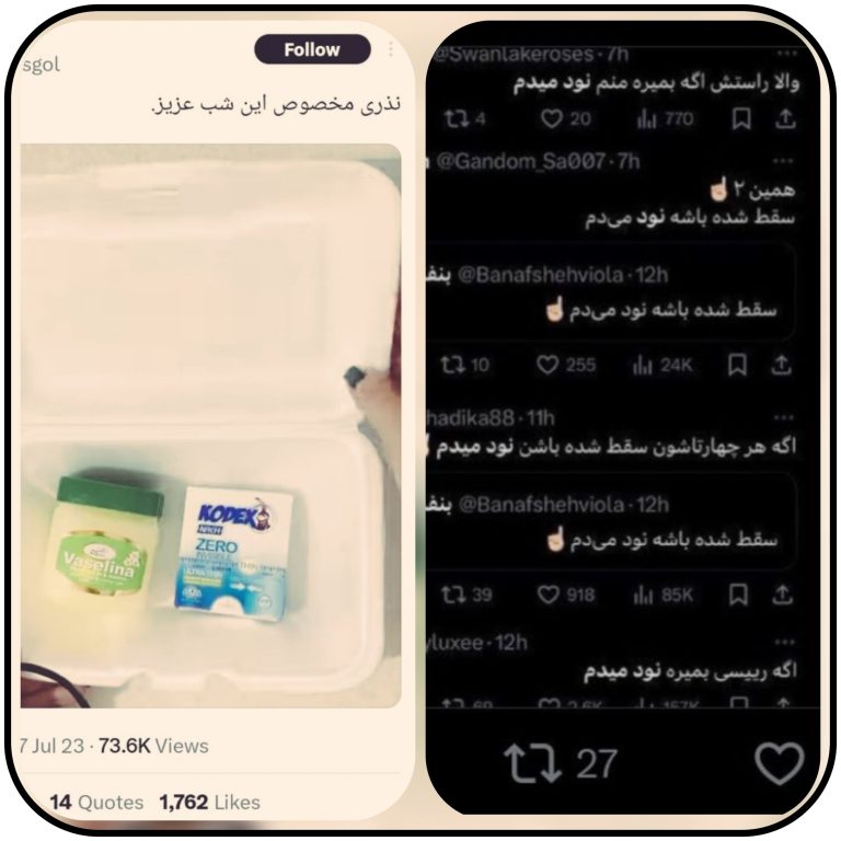 از نذری کاندوم تا کمپین عکس نودی